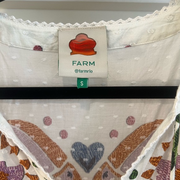 Farm Rio Summer Garden cotton mini dress size small - Picture 7 of 7